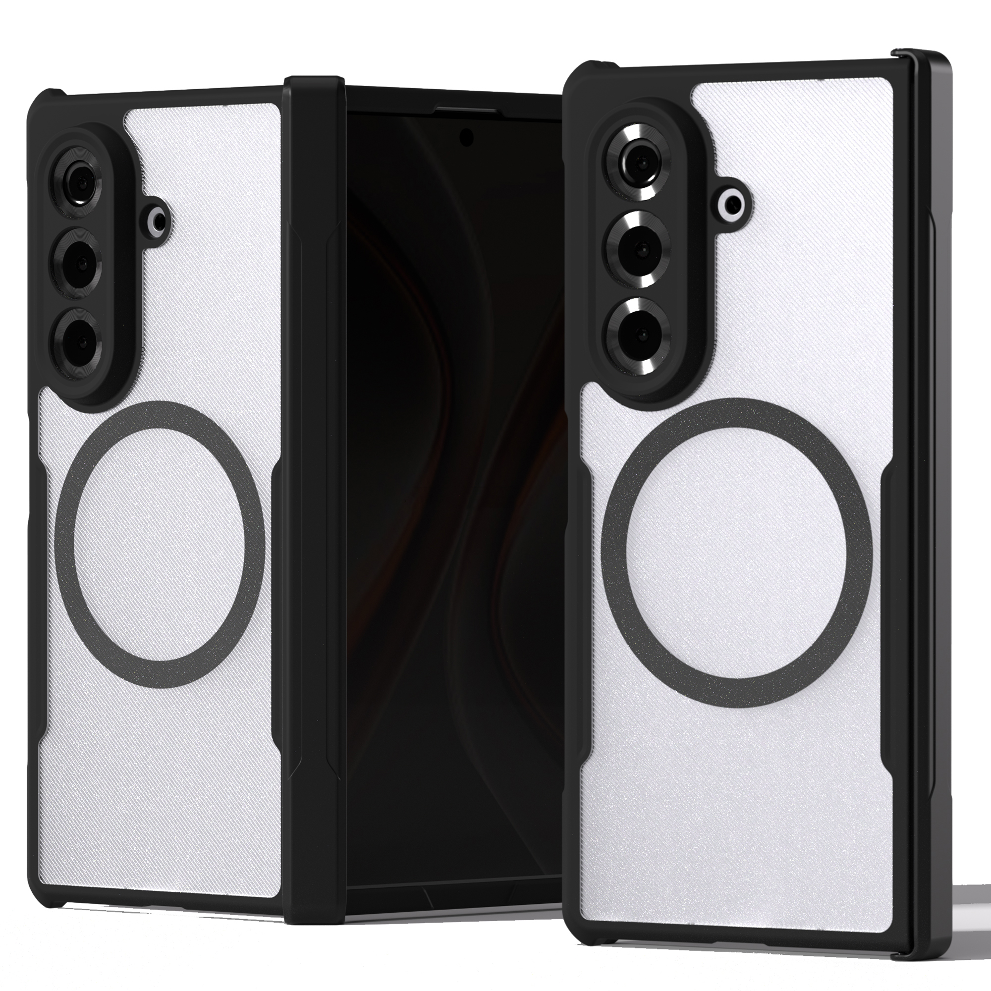 엑씨 파비스 힌지 보호 내장 맥세이프 호환 지문방지 무광 풀커버 휴대폰 케이스 21,550원