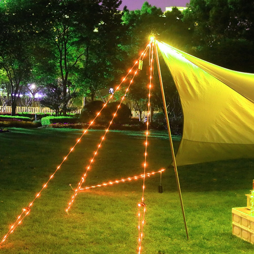 HK sell 스타로프 태양광 LED 스트링가드 타프 텐트 줄 끈 로프 캠핑 용품 23,300원