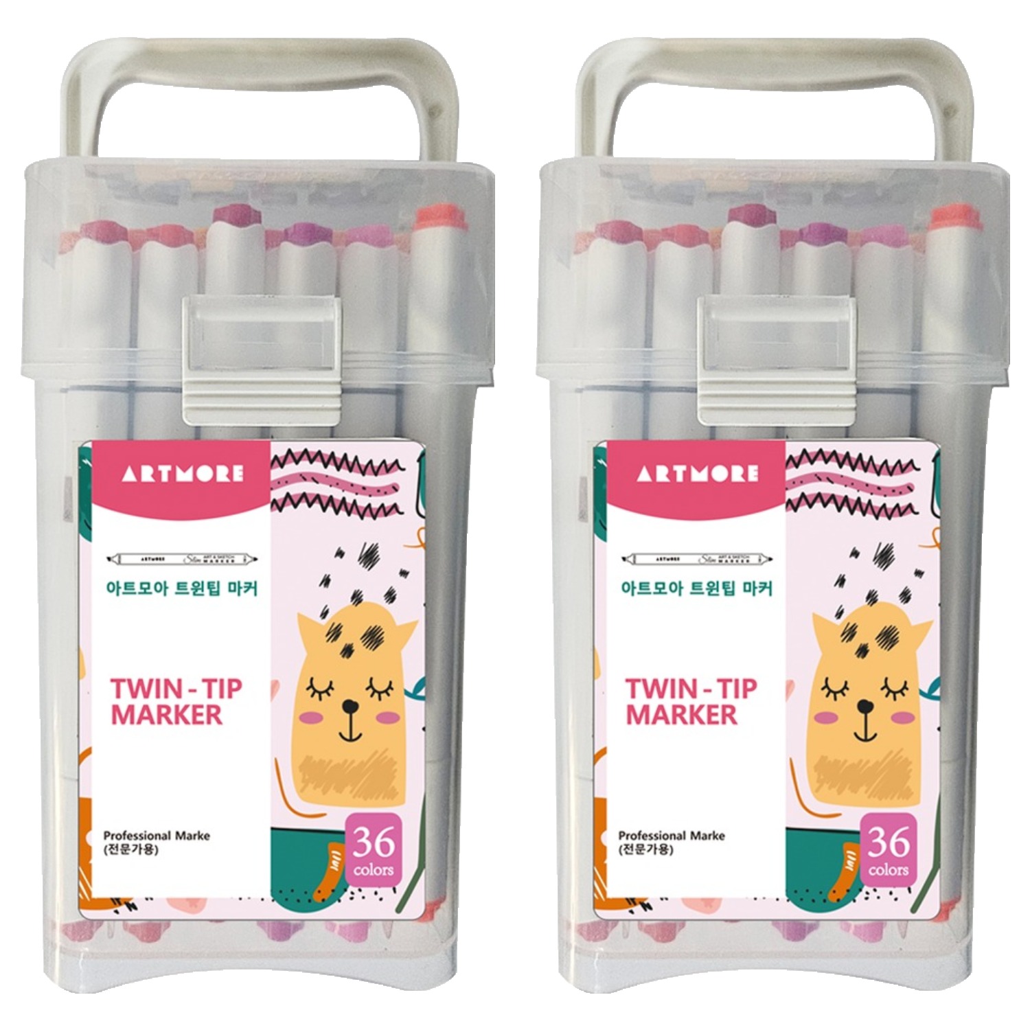 아트모아 알콜유성 트윈팁 마커펜 전문가용 세트 15,780원