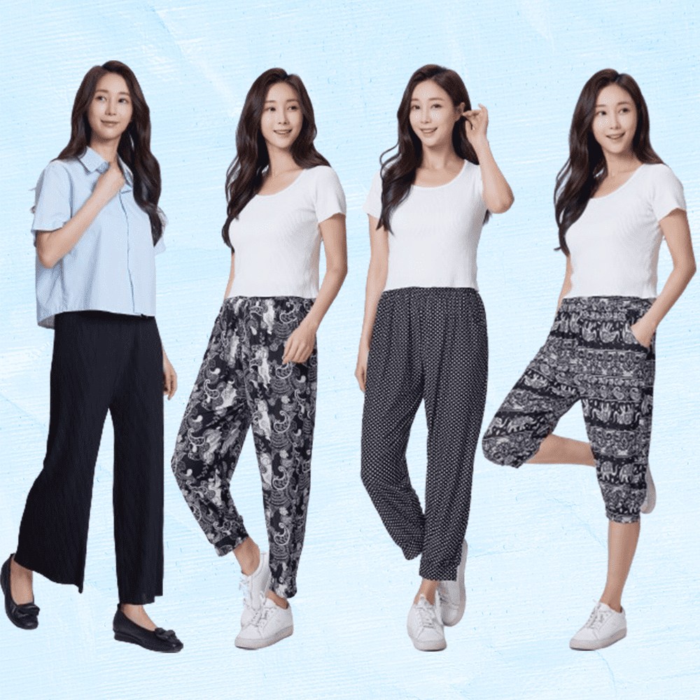 BNS 쿨플리츠 팬츠 4종 7부 9부 여성 여름바지 쿨바지 밴딩바지 29,900원