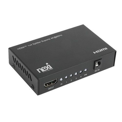 넥시 4K 1:4 HDMI 분배기 철재 USB전원 NX1297, 1개 24,000원