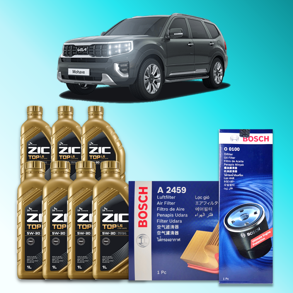 모하비 더 마스터 (HM) 3.0 디젤 엔진오일세트 SK 지크 탑 LS 5W30 (ZIC TOP LS) 122,800원