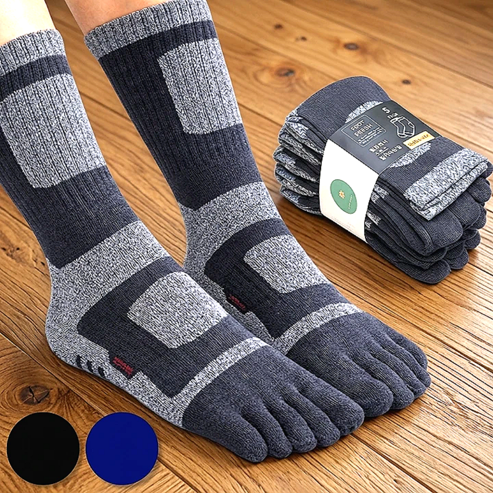 발프레시 남성 발가락양말 중목 5켤레 21,500원