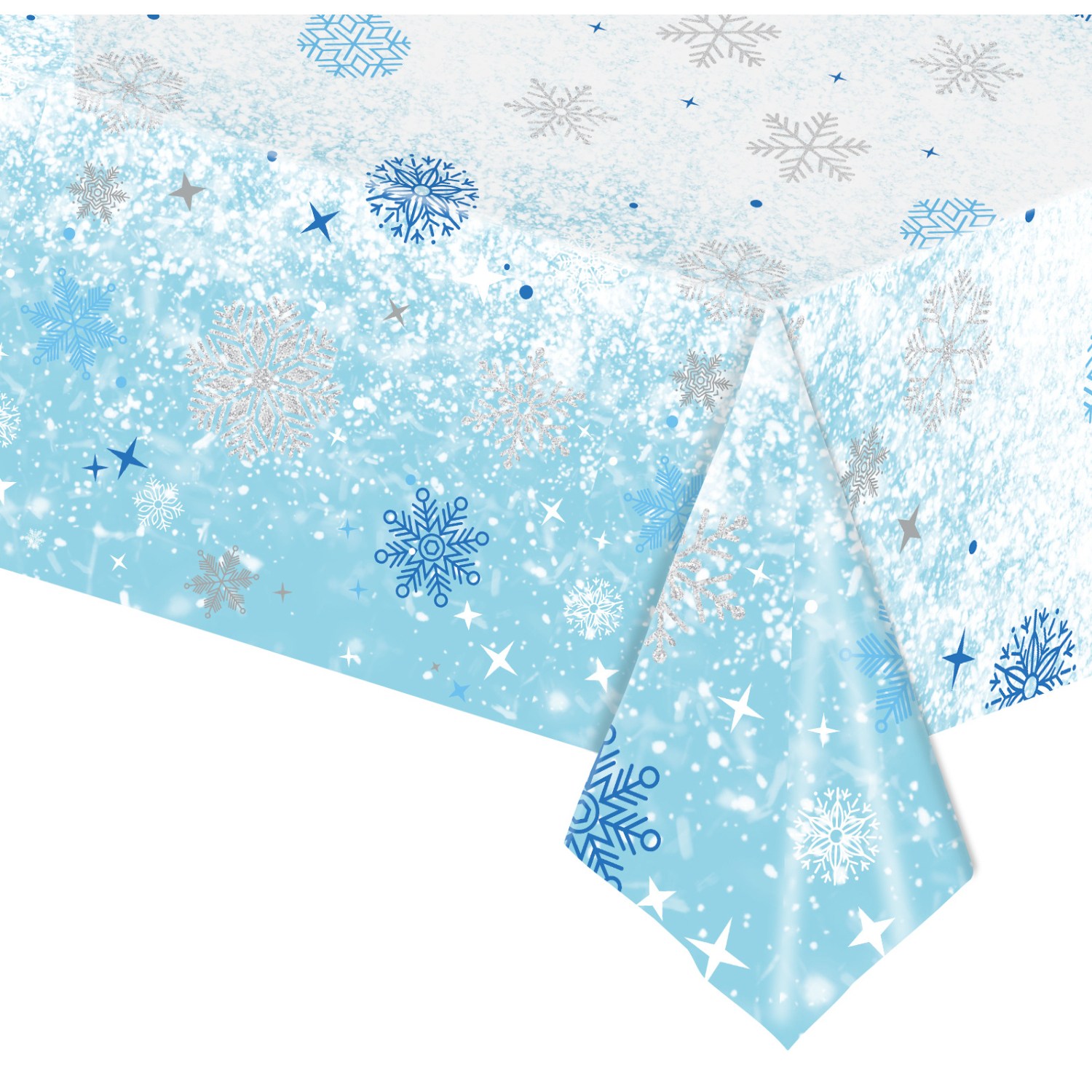 쏙쏙마켓 눈송이 테이블보 겨울 파티용품 크리스마스 식탁보 겨울왕국 파티 소품, 1개, 1개입 7,900원