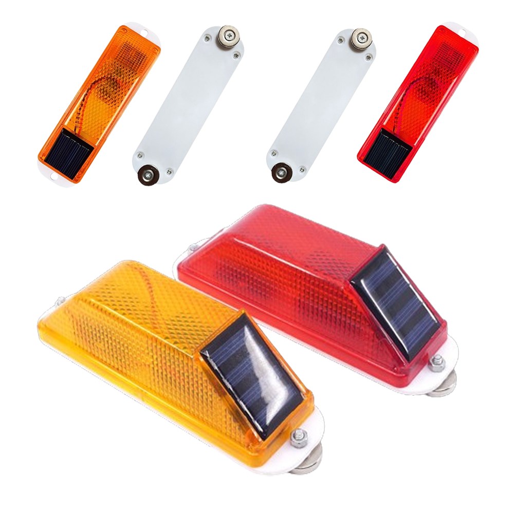 LED 경광등 자석고정 태양열충전 오토바이 자전거 차량 경광등 8,050원