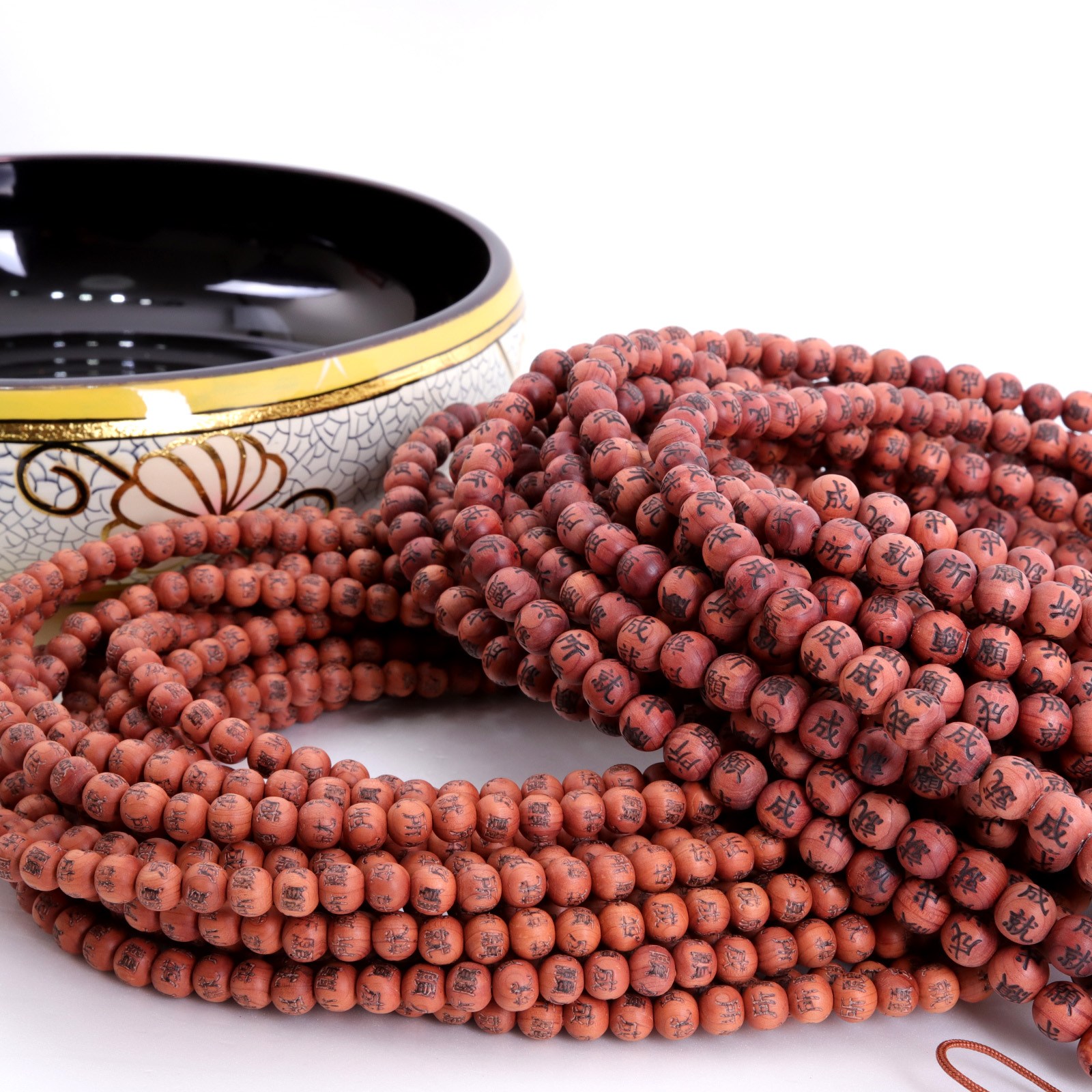 소원성취 향나무 천주 - 10mm,12mm 염주 염주팔찌 108배염주 나무천주 합장주 58,000원