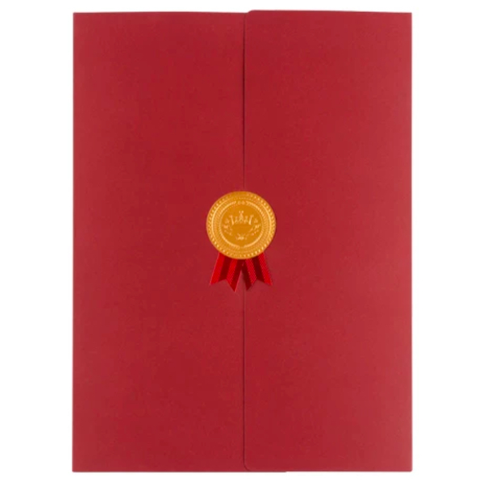 노블크라운 상장 케이스 A4 고급 금장스티커 끼움 2개 세트 무지 청색, 빨간색 7,700원