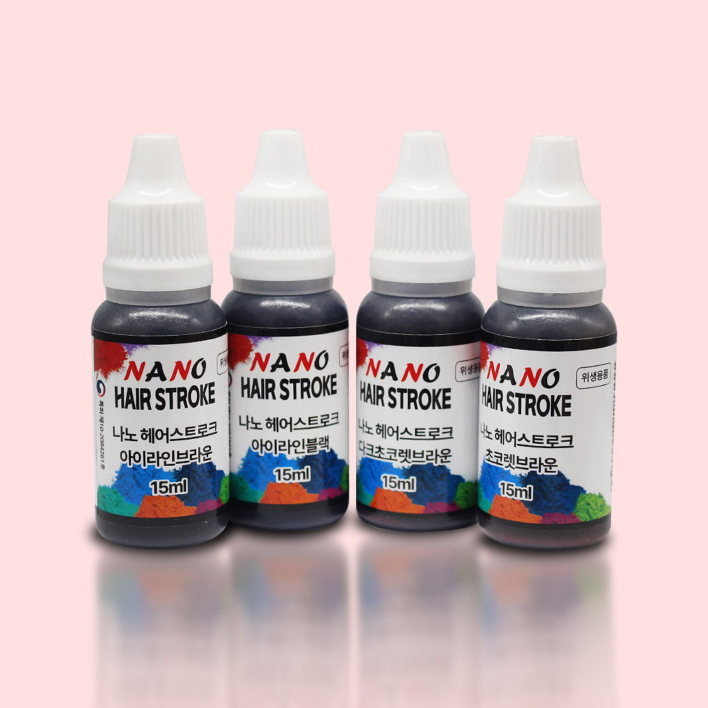 나노 헤어스트로크 반영구색소 눈썹용 15ml 옴브레 페더링 수지 머신전용 38,000원
