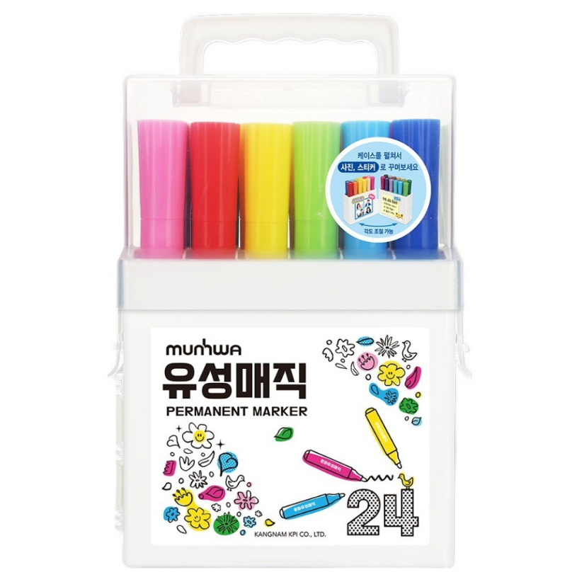 문화연필 유성매직 24색 세트 24,830원