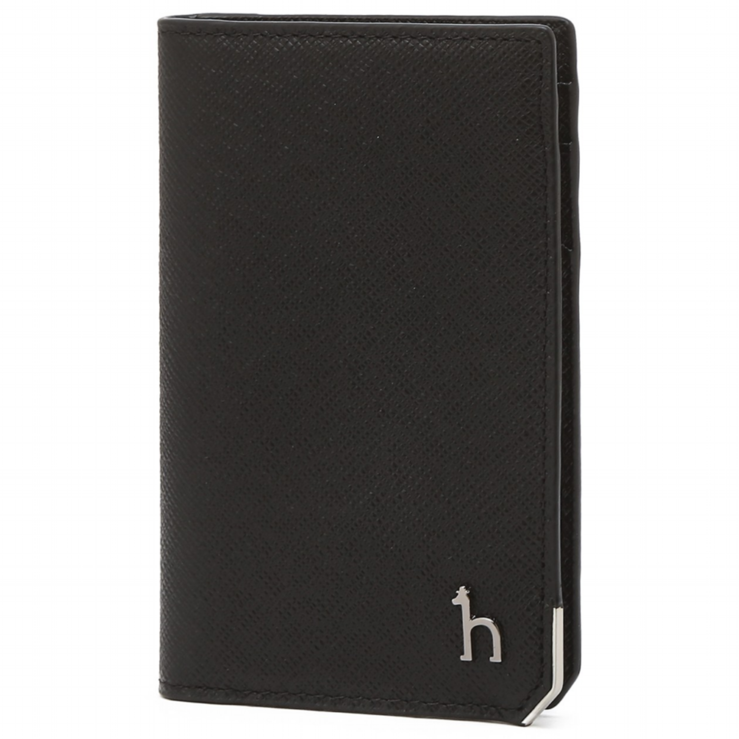 [정품]헤지스 [26SS][선물추천][Online 한정판][BASIC] 블랙 실버바장식 소가죽 카드지갑 {무료선물포장+쇼핑백동봉} 84,590원