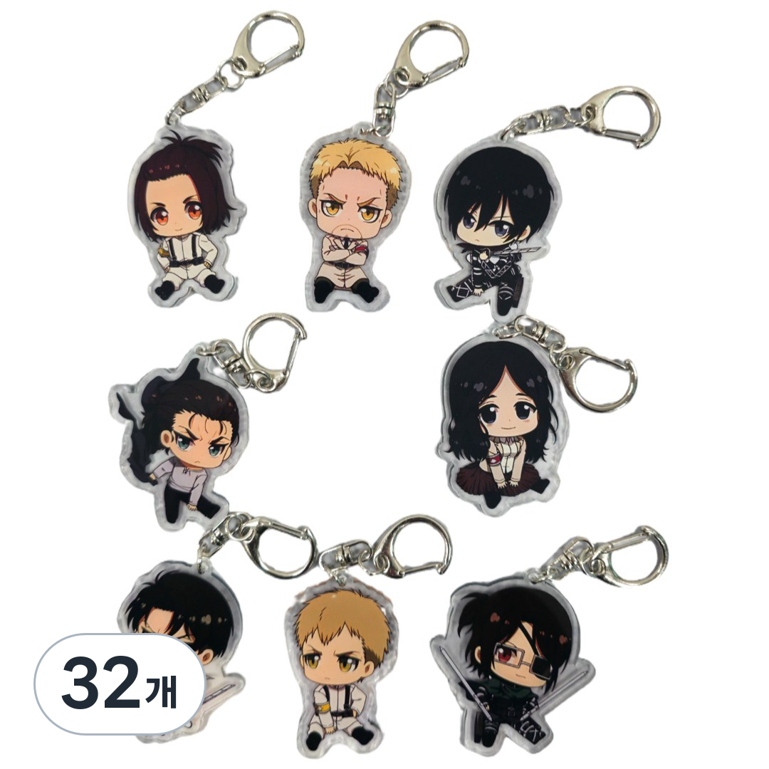 2026 NEW 진격의거인 애니메이션 키링 세트 38,450원