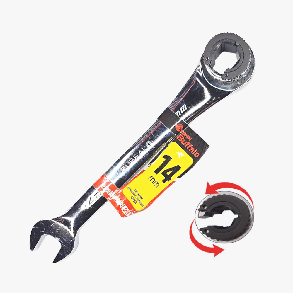 세신 라쳇콤비렌치 오픈형 기어렌치 깔깔이 스패너공구 14~19mm, 1개 22,530원