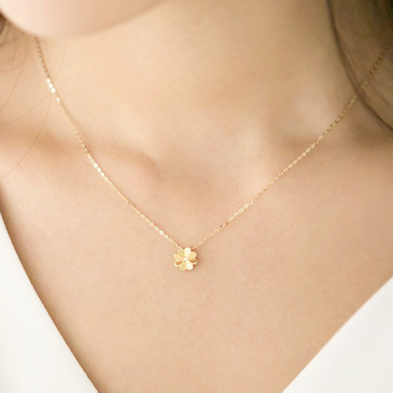 골드리아 14k 네잎클로버 일체형목걸이 439,000원