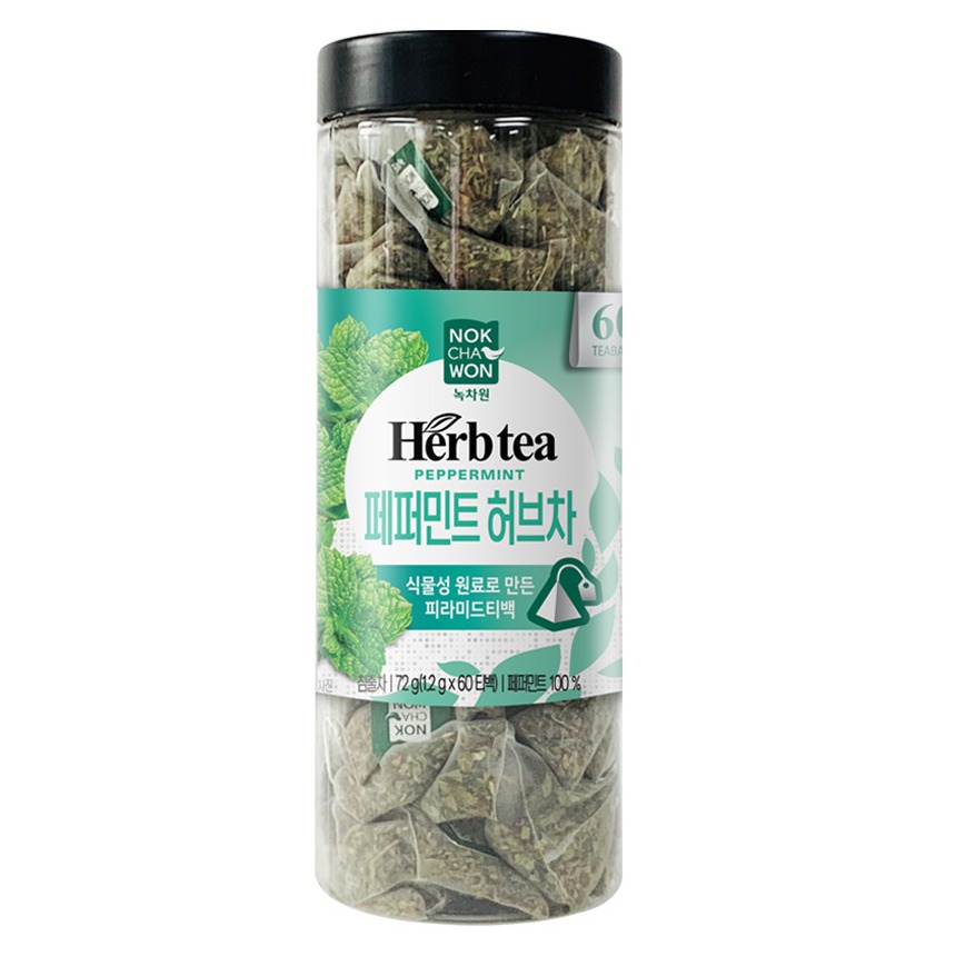 녹차원 페퍼민트 허브차, 1.2g, 60개입, 1개 13,280원