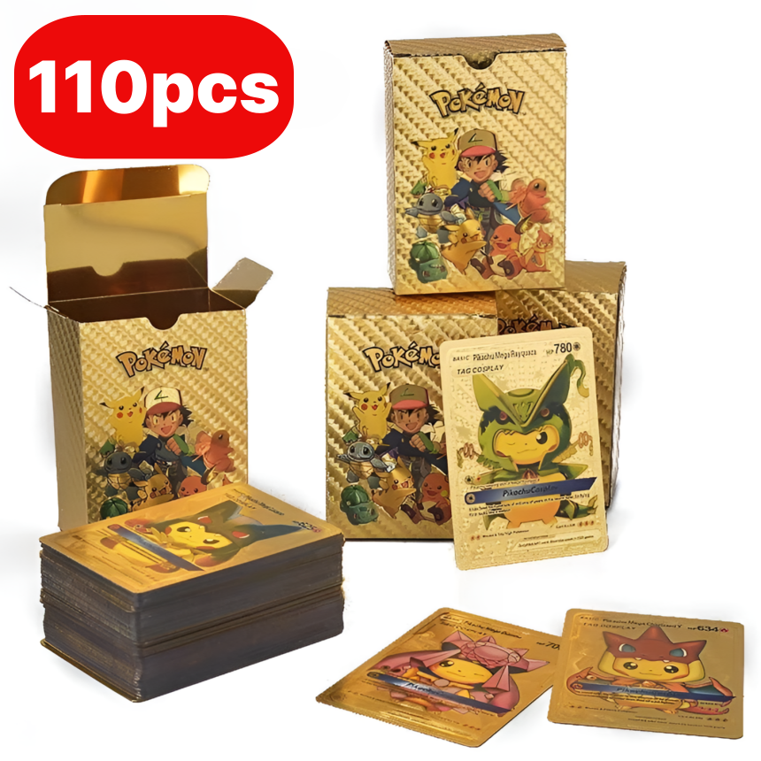 섭합 포켓 캐릭터 컬렉션용 금박 랜덤 카드 110장, 1개, 골드(110장) 14,500원