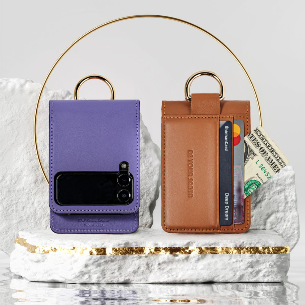 비유어산타갤럭시 Z플립3 케이스 이태리 천연 가죽 카드 링 힌지보호 지플립3 44,200원