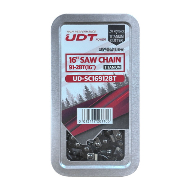 UDT 91x28T 16 티타늄 체인톱날 UD-SC169128T 14,900원