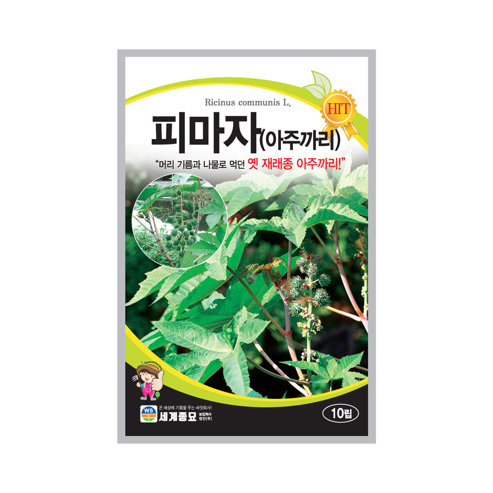 모칸도 피마자(아주까리) 씨앗 10립 세계종묘 4,180원