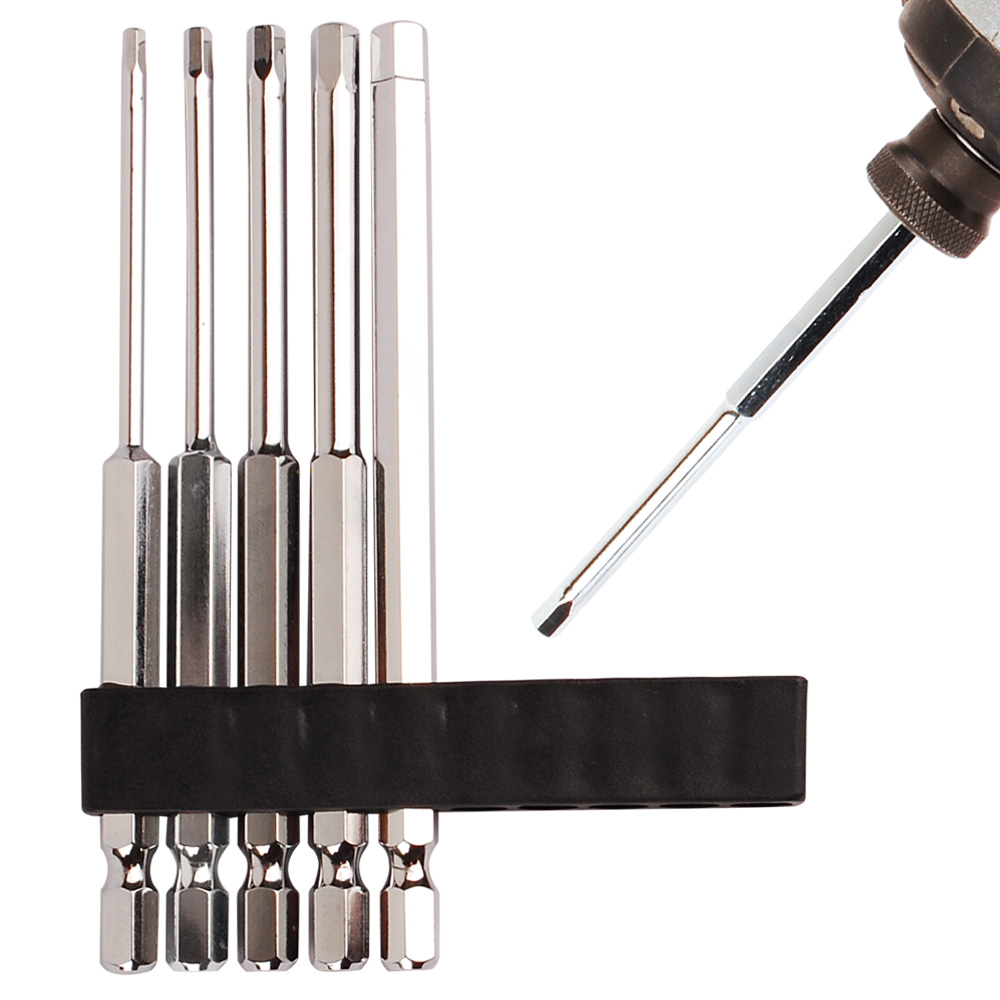 육각 파워 비트 110mmx5종 세트 전동드릴 비트 세트 롱비트 자석 드라이버 비트, 1세트 7,900원