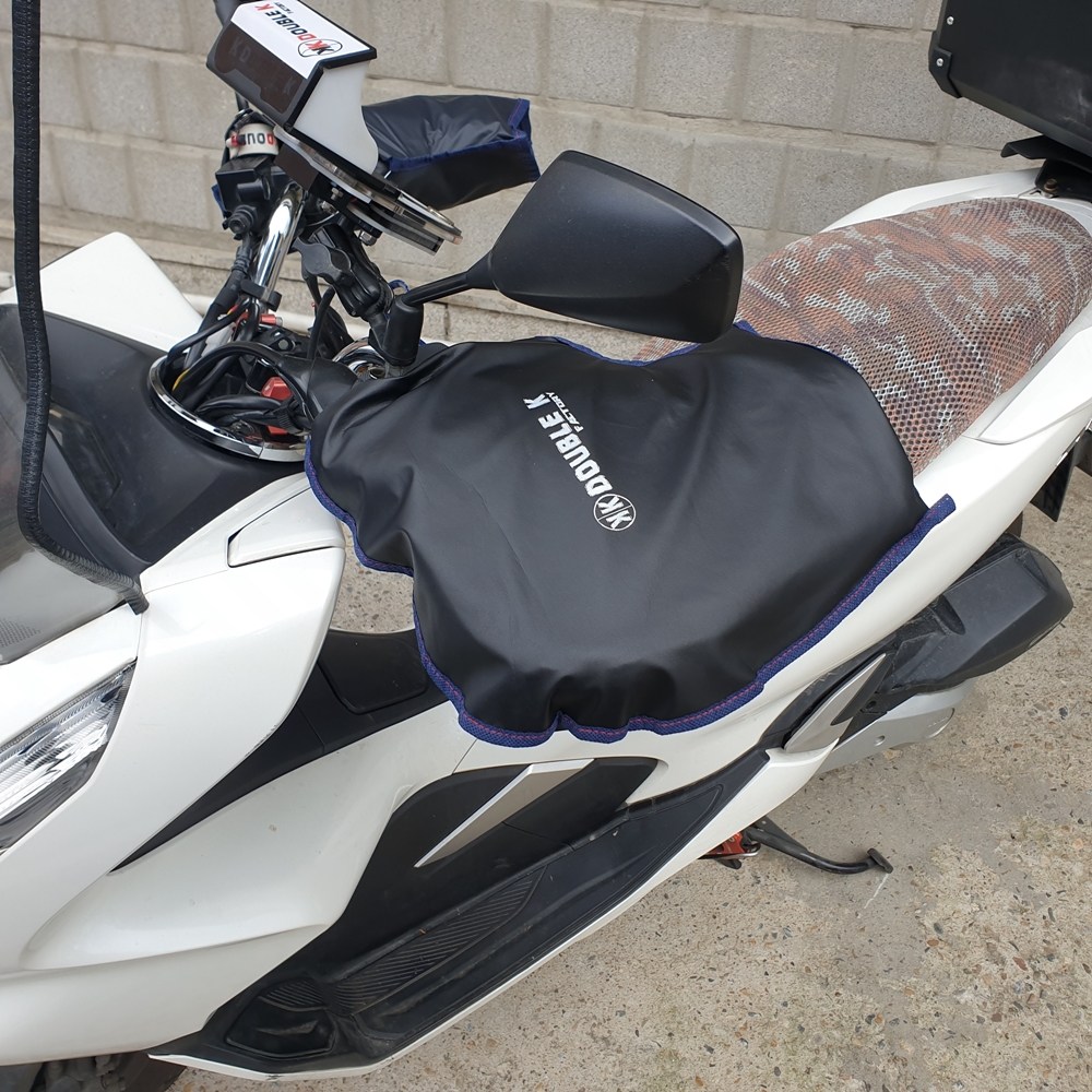 더블케이펙토리 오토바이 2중 방한 핸들 워머 토시 장갑 겨울 용품 PCX 포르자 슈퍼커브 NMAX XMAX 시티 배달대행, 1개 22,000원