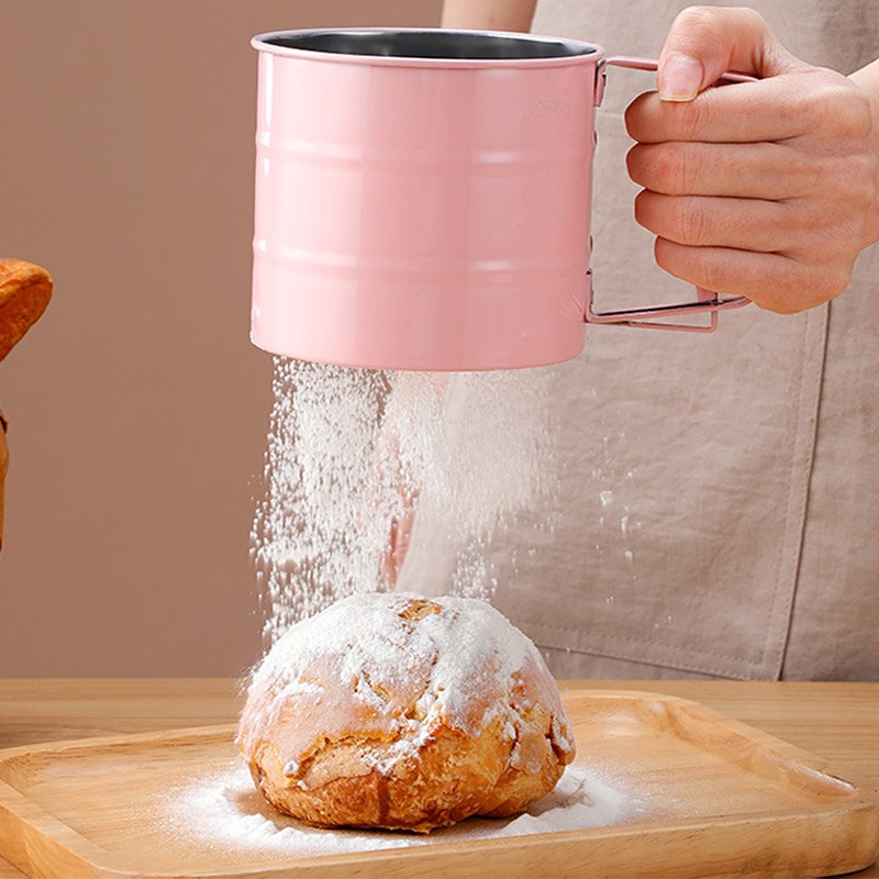 반자동 밀가루채반 밀가루채 스텐 이중 밀가루채망, 1개 12,350원