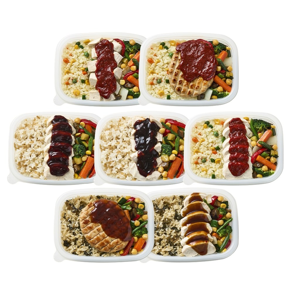 굿스푼 닭한상 맛보기 양많은 닭가슴살 볶음밥 도시락 단백질 슬라이스 조각 스테이크 저당 편의점 도시락 51,200원