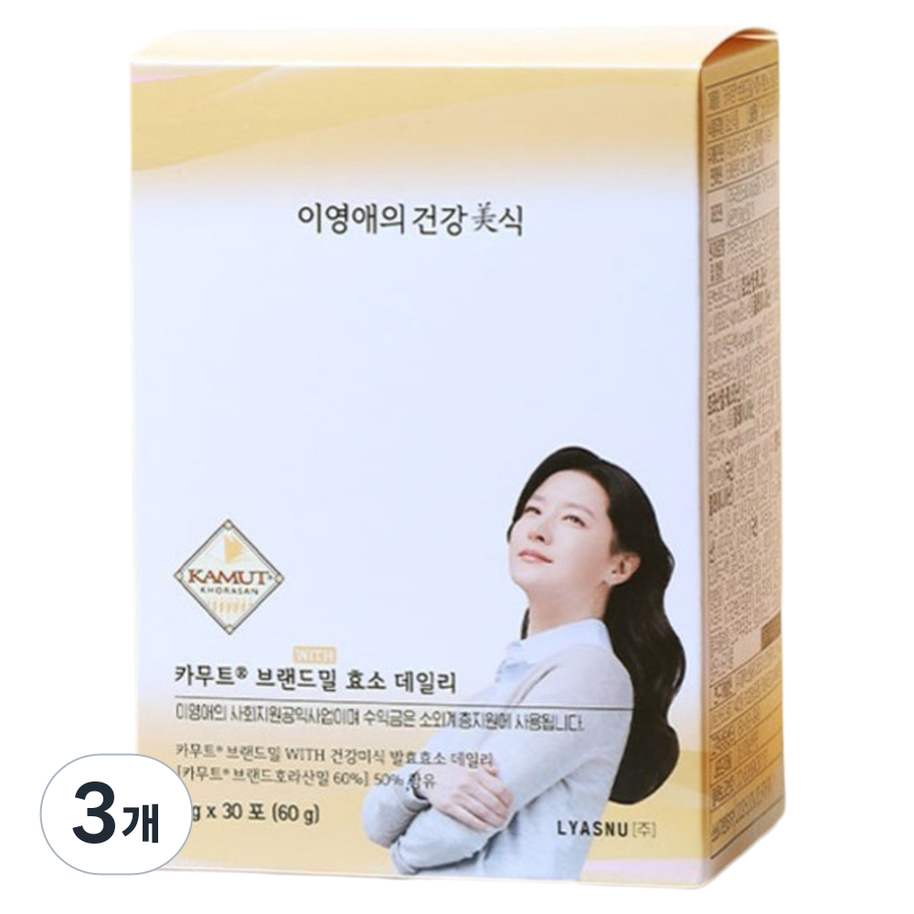 이영애의건강미식 카무트 브랜드밀 효소 데일리 30p, 60g, 3개 33,600원