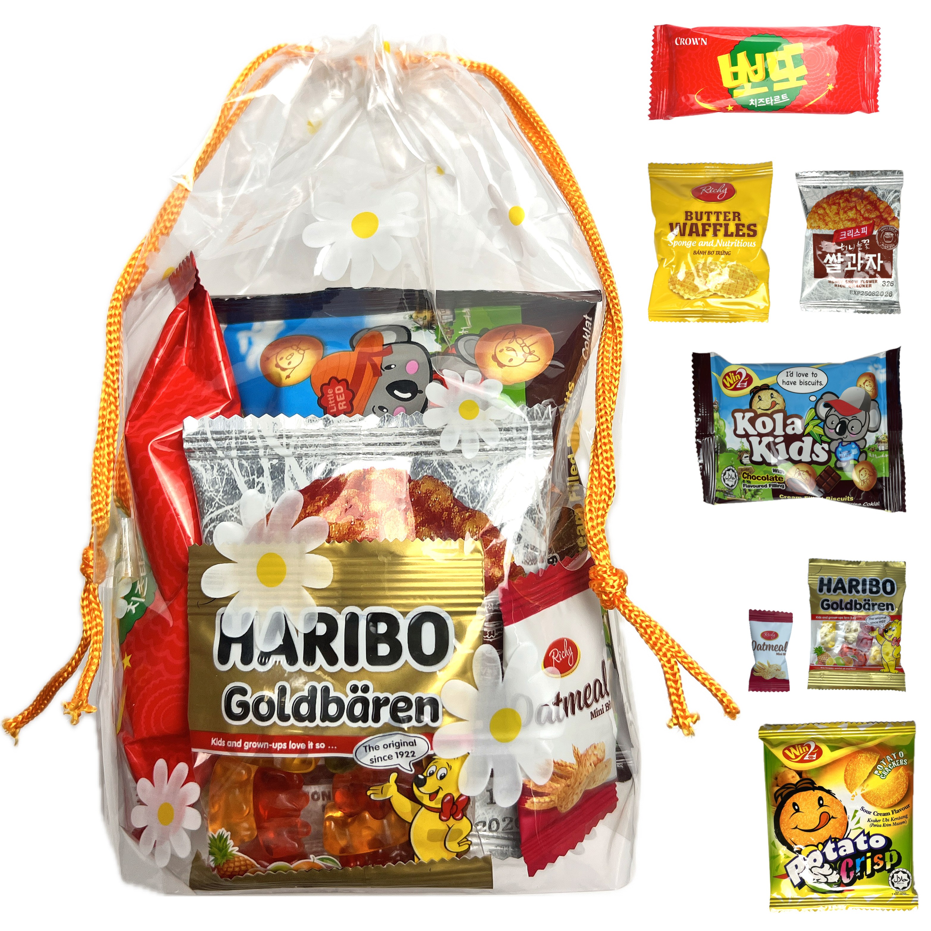 [선물.Dream]학생 단체 간식 학원 답례품 과자 꾸러미 세트 15개, 1박스, 미니주머니간식(총15개) 29,700원