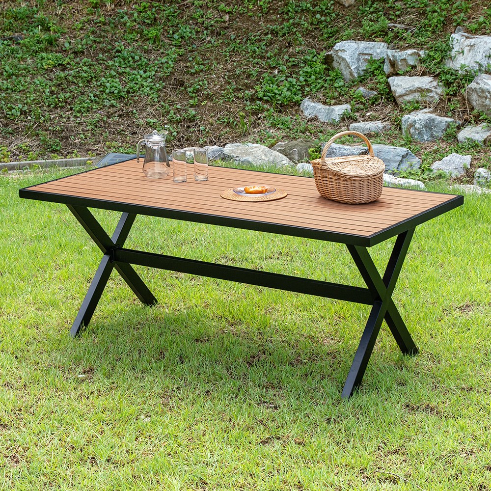 야드니 1800X900 테이블 수지목 야외 카페 정원 간이 275,000원