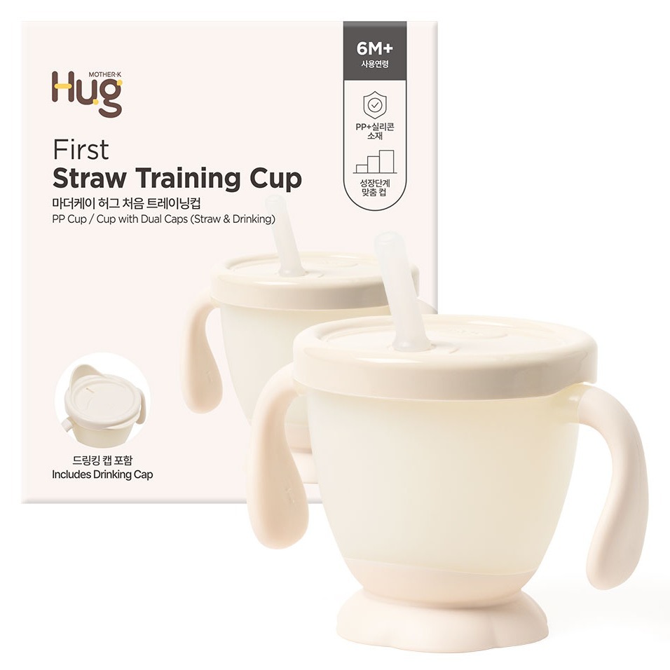 마더케이 유아용 허그 처음 트레이닝컵, 크림, 1개, 200ml 13,830원