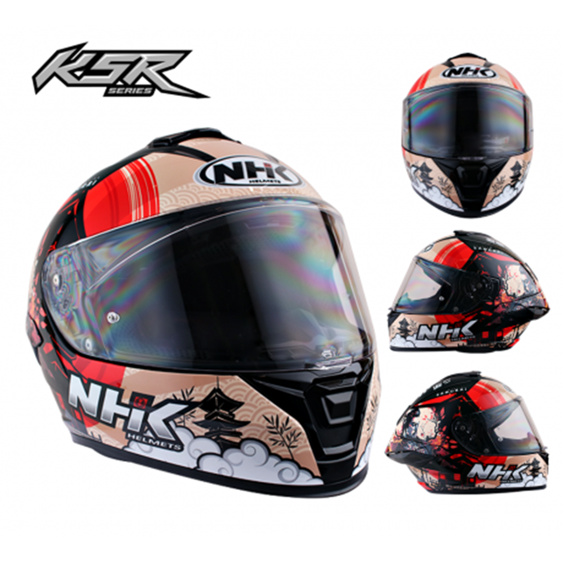 NHK K5R 풀페이스헬멧 에어로다이나믹 디자인 싱글 바이저 시리즈 150,000원