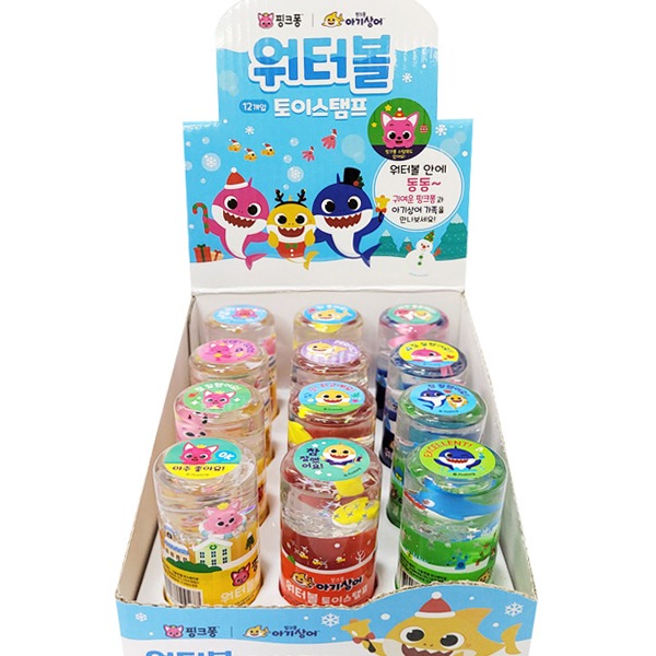 (그린) 핑크퐁 아기상어 워터볼 토이스탬프 12개입(1갑) 칭찬 도장 63,000원