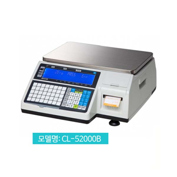 카스 라벨프린터 전자저울 CL-5200B-15K (0-15kg 5g단위)(중량/단가/금액/상품명표시) 1,310,000원