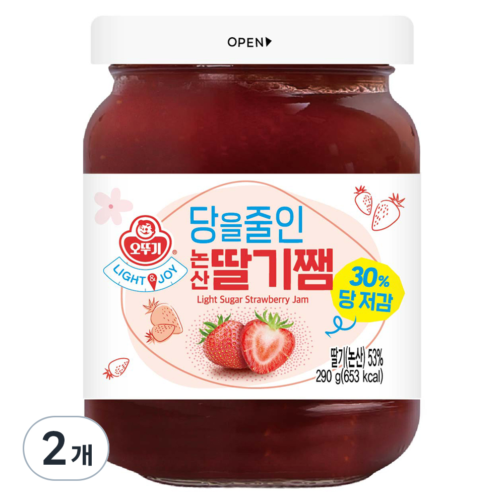 오뚜기 라이트 앤 조이 당을줄인 논산딸기쨈 7,780원