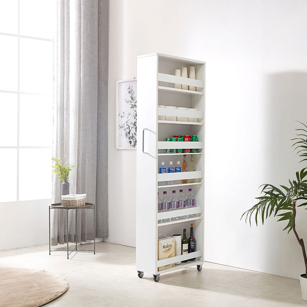 해해동동 루이스 230 틈새장 수납장 슬라이딩 주방수납장, WHITE 86,010원