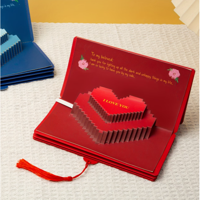 일상채움 생일 축하 멜로디 카드 현금 용돈 봉투, 1개, 레드 9,500원