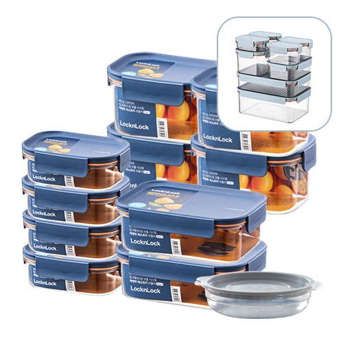 락앤락 비스프리 모듈러 플러스 11개 세트 4+4+2+[가쯔 용기] 밀폐용기 반찬통 냉장고 냉동실 정리용기 전자렌지 소분 보관 용기 59,810원