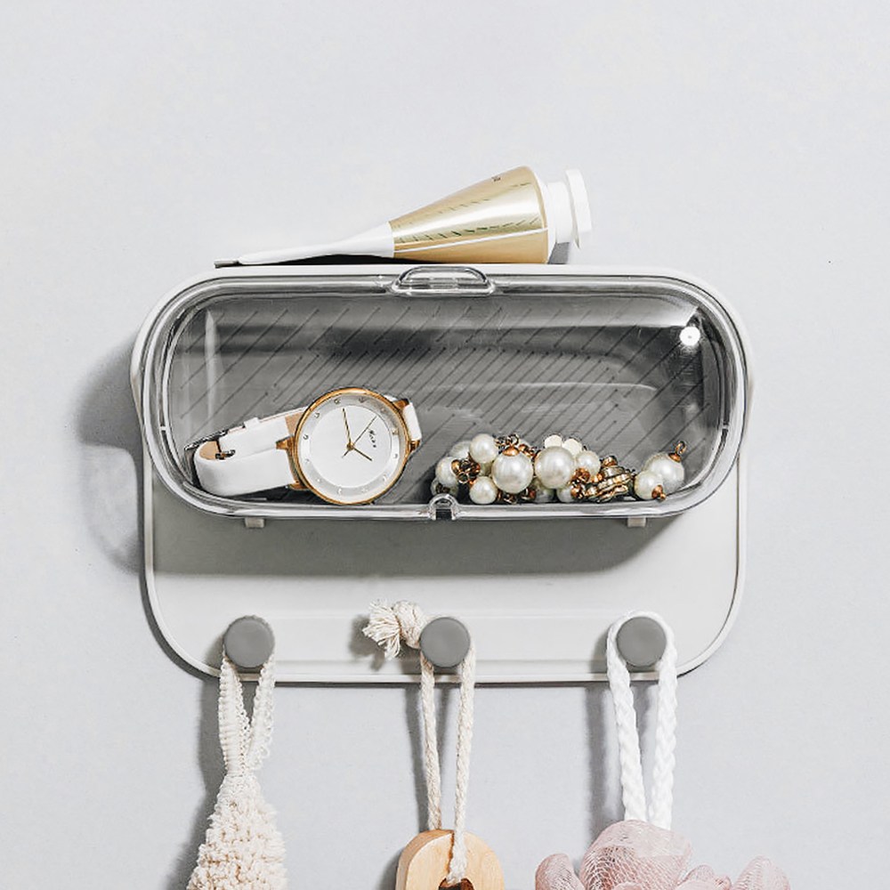 접착식 방수 무타공 욕실 선반 안경 소품 보관함 거치대 4,000원