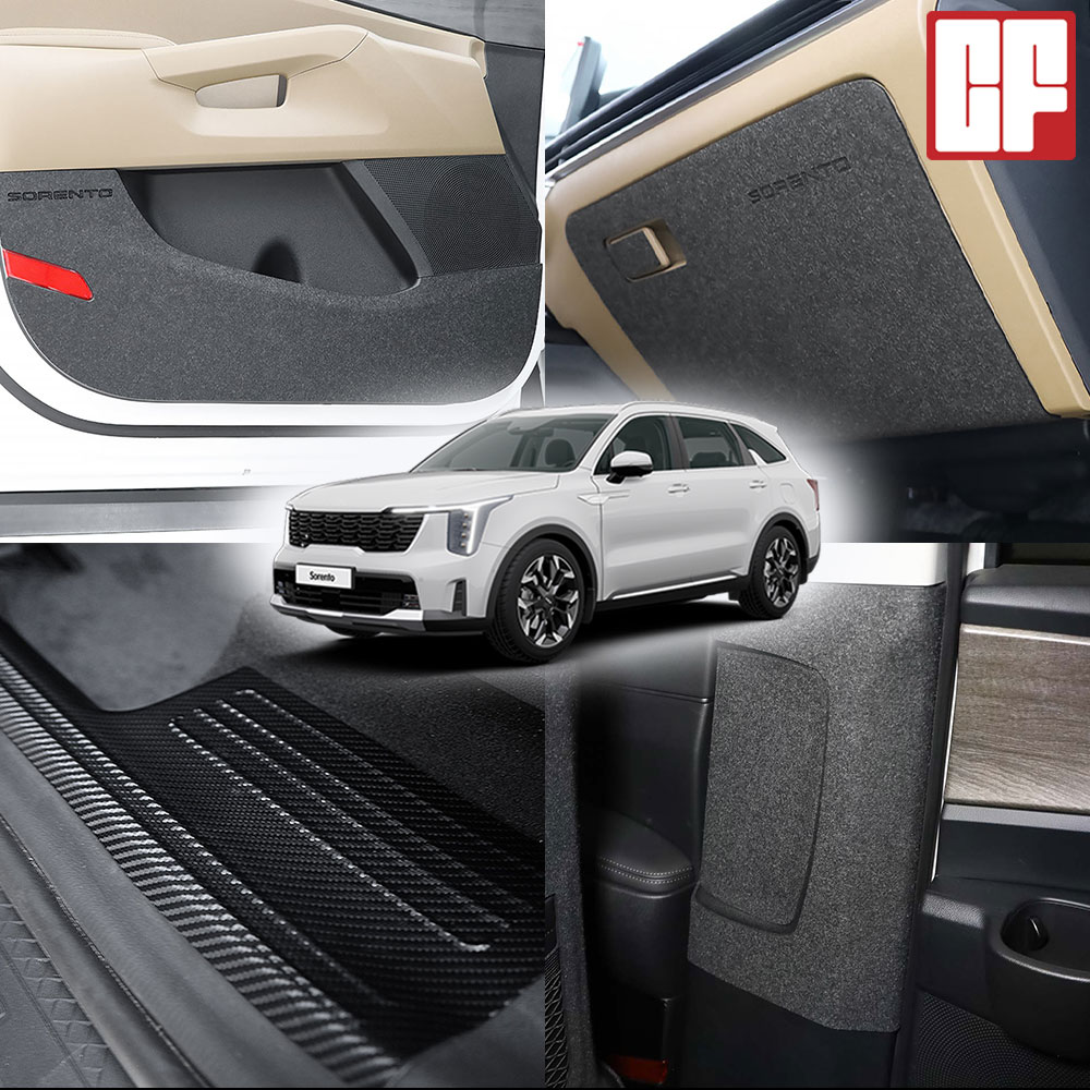 카프랜즈 호환 2025 더뉴 쏘렌토 MQ4 도어 보호 커버 실내몰딩 튜닝 인테리어 용품, 13 DJ_트렁크사이드커버  - 5인승 스피커(유) 65,000원