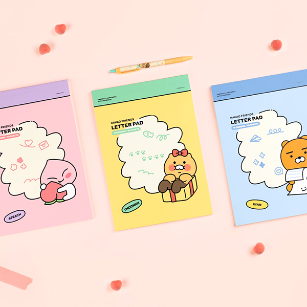 카카오프렌즈 춘식이 패드 편지지 편선지 라이언 어피치, 라이언, 단일상품 3,420원