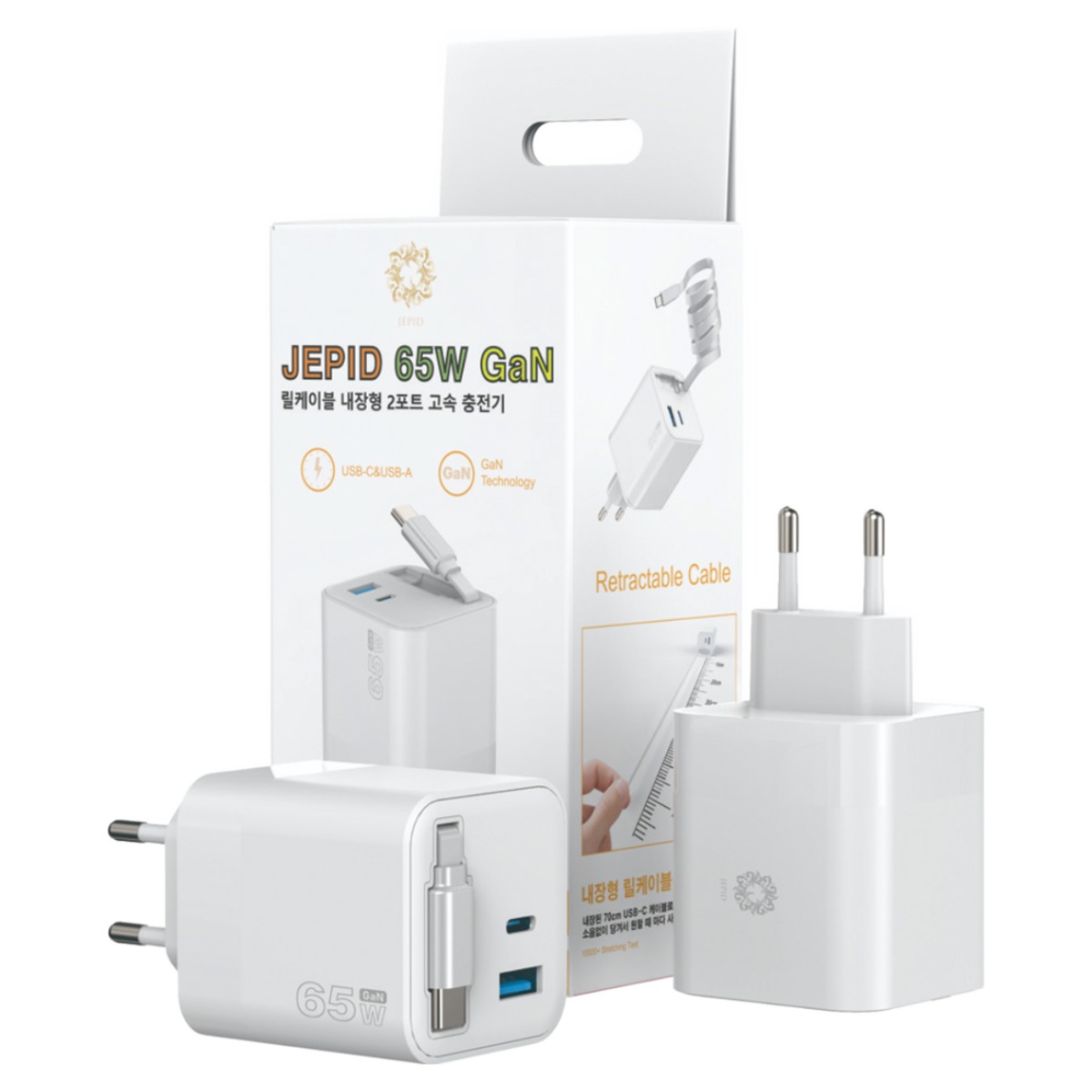 제피드 65W GaN 듀얼포트 PPS 초고속 PD 충전기, 1개, 화이트 19,990원