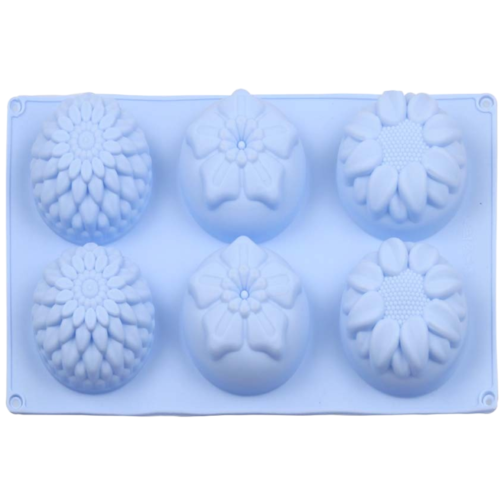 수제나라 꽃모음6구 100g 몰드 실리콘몰드 천연비누 석고방향제 석고오너먼트 캔들 수제비누 다구몰드 자연의숲 5,500원