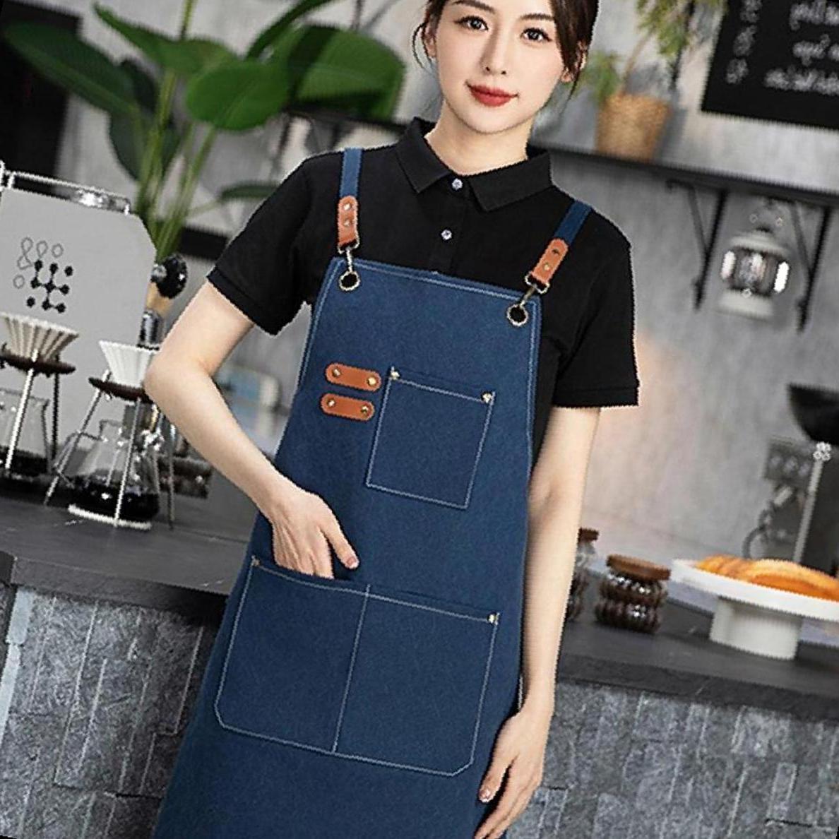 바리스타 데님앞치마 카페작업용 방수캔버스 목공미용실 공방주방용 전문가작업복 10,230원