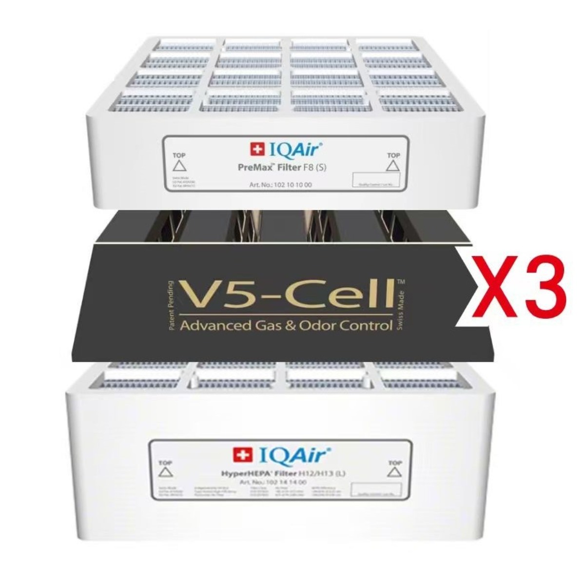 [스위스정품]아이큐에어 필터 (프리맥스 V5-Cell 하이퍼헤파 3개 세트) HP100 HP150 HP250 (당일출발), 3개, 프리맥스/V5-Cell/하이퍼헤파 520,000원