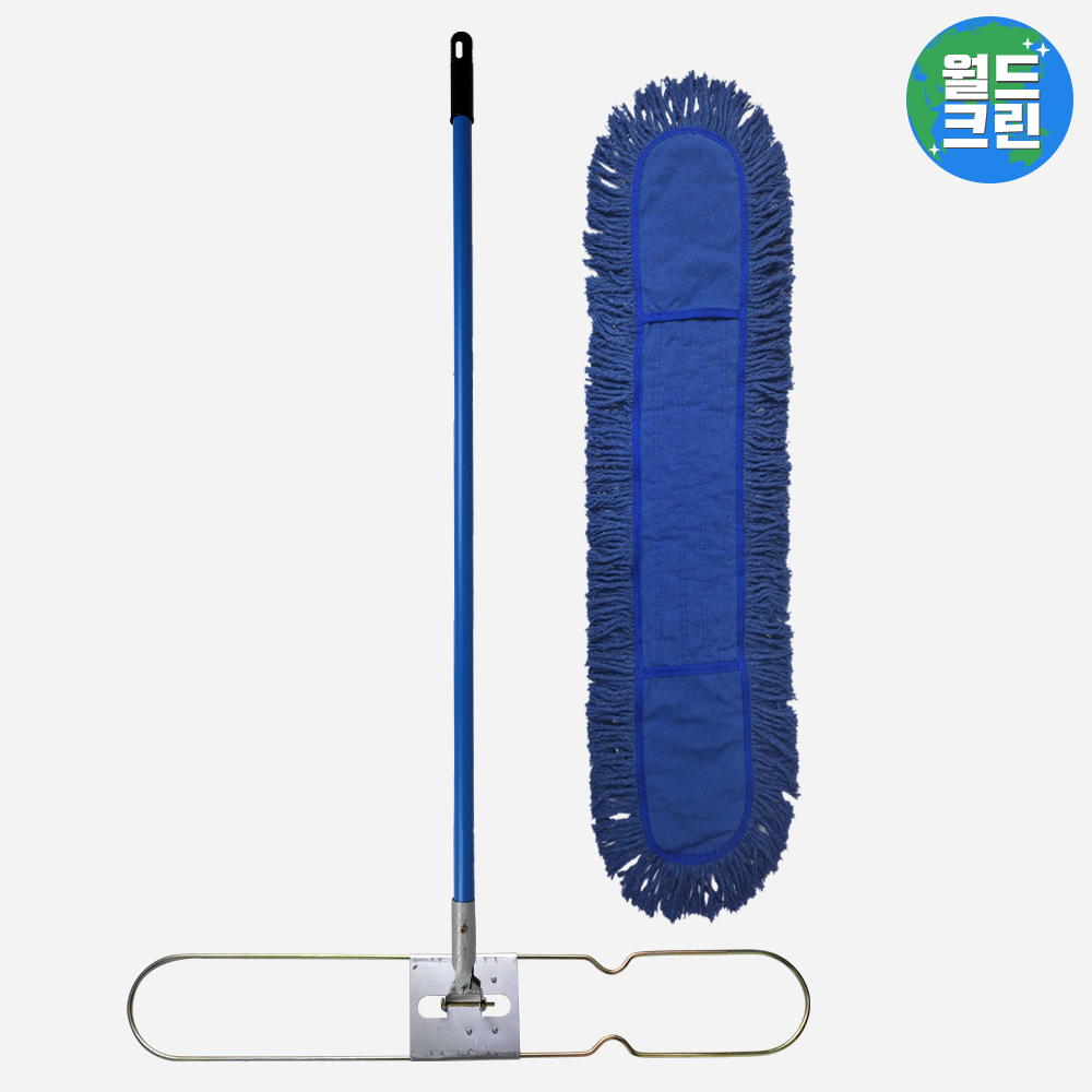 월드크린 리스킹 물걸레 청사 105cm 1p+판자루 120cm 세트 밀대 먼지 제거 청소 마대 학교 건물 강당 31,200원