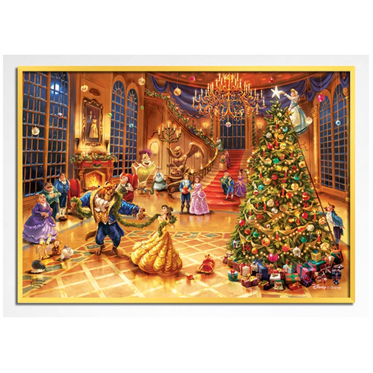 퍼즐라이프 디즈니 미녀와 야수 크리스마스 무도회 킨케이드 1000피스 직소퍼즐액자 PL7018D, 1개, 퍼즐+알루미늄골드액자 65,000원