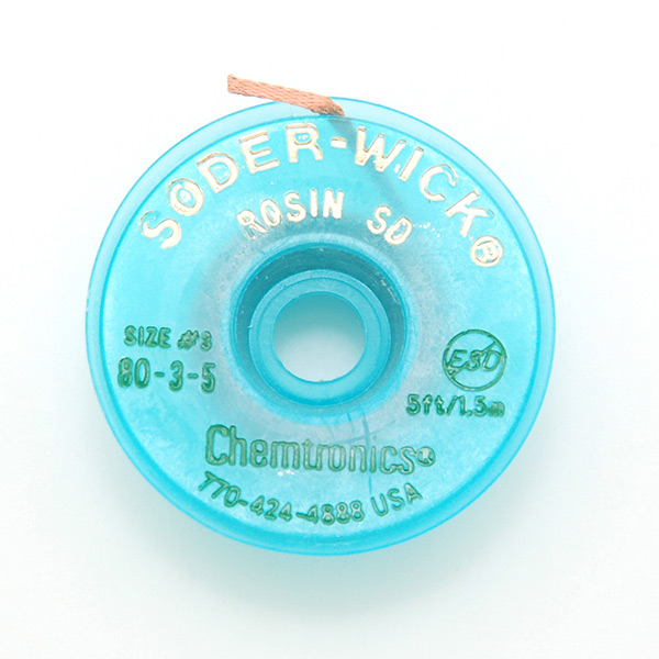 켐트로닉스80-3-5 1PCS 솔더위크 WICK 납흡취선 솔더윅 2mm*1.5m 3,300원