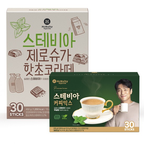 스테비아 당제로 커피믹스 30개입+핫초코라떼 30개입 24,900원