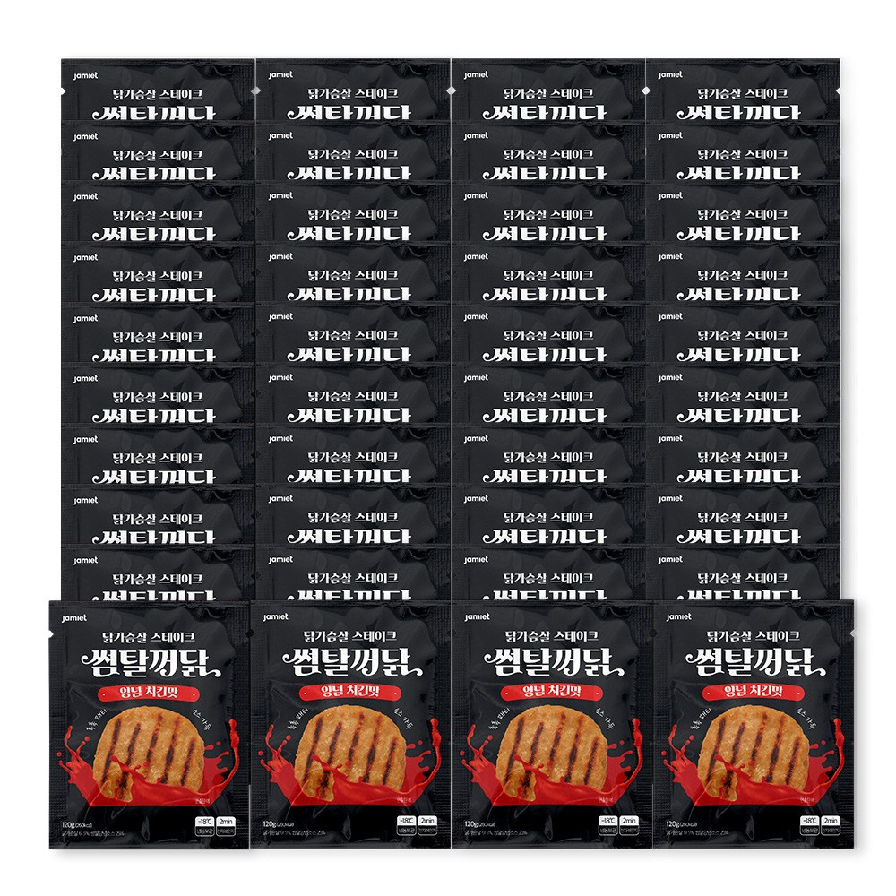 재미어트 썸탈꺼닭 소스 닭가슴살 스테이크 양념 치킨 맛 (냉동), 40개, 120g 89,900원