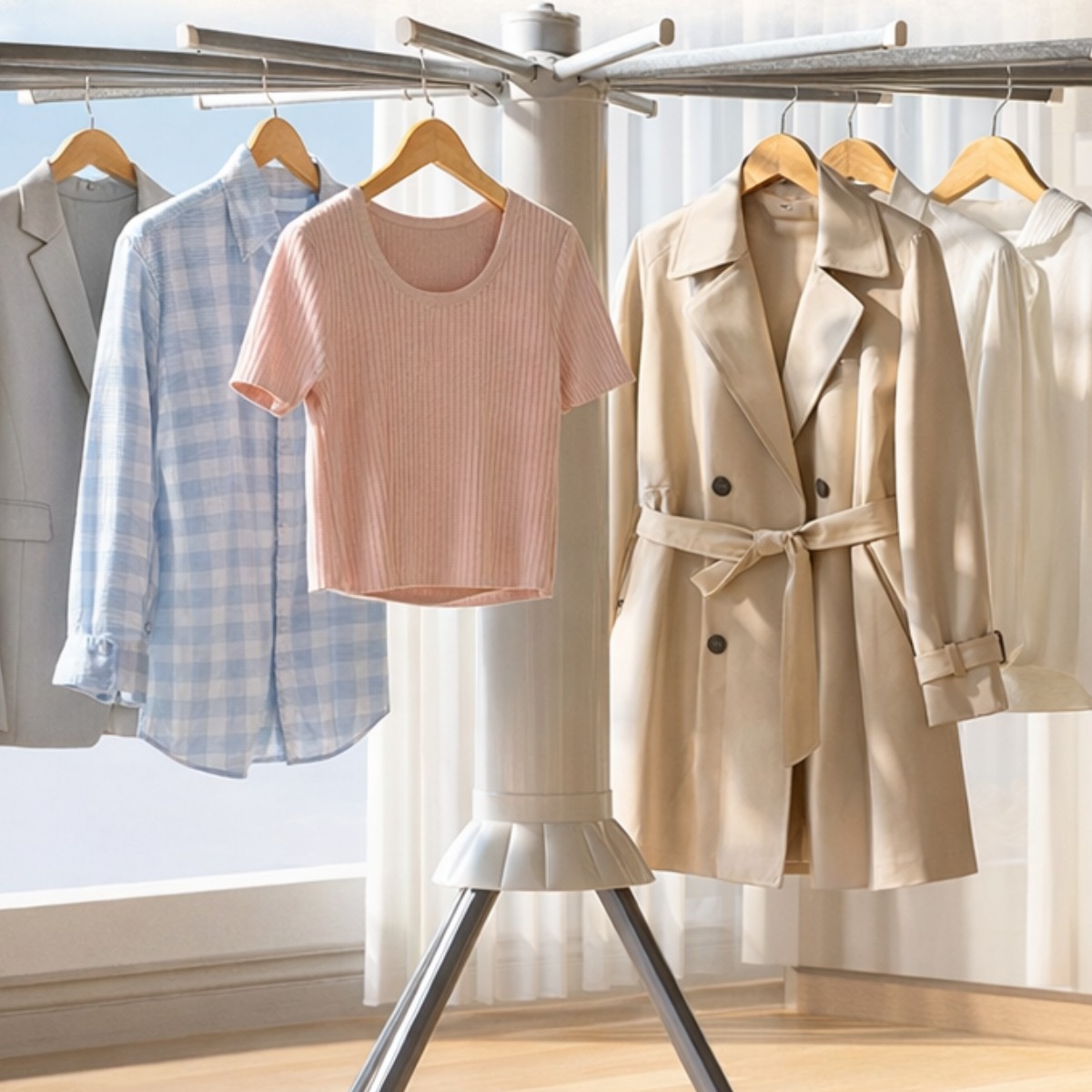 원하트 접이식 이동식 프리미엄 빨래건조대 회전 바퀴 튼튼한 우산형 빨래건조대 32,900원